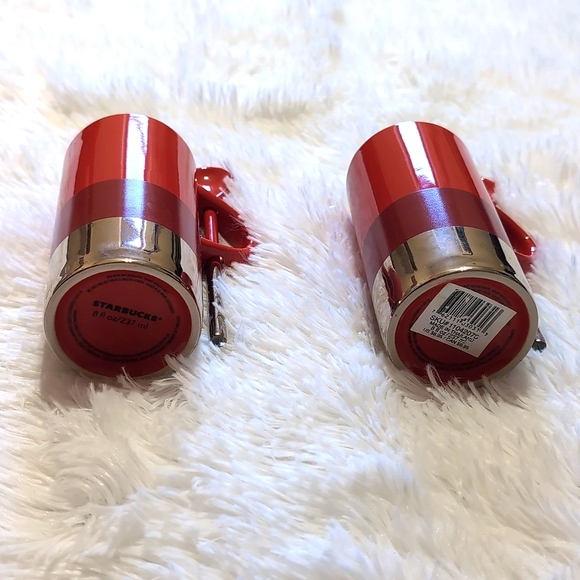 Starbucks Set of 2 Tall Espresso Holiday Mugs with Spoons - Picture 9 of 13